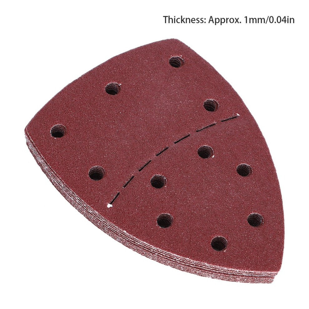 60 Pcs Mouse Sandpaper Set 140X140x100mm 11 Holes 60 Grit 9411392415982