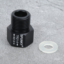 TR21x4 to W21.8-14 CO2 Adapter, Black Aluminium
