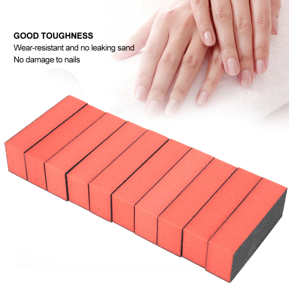 10pcs Nail Buffer Files, Sponge Manicure Tool, 9x3.5x2.5cm