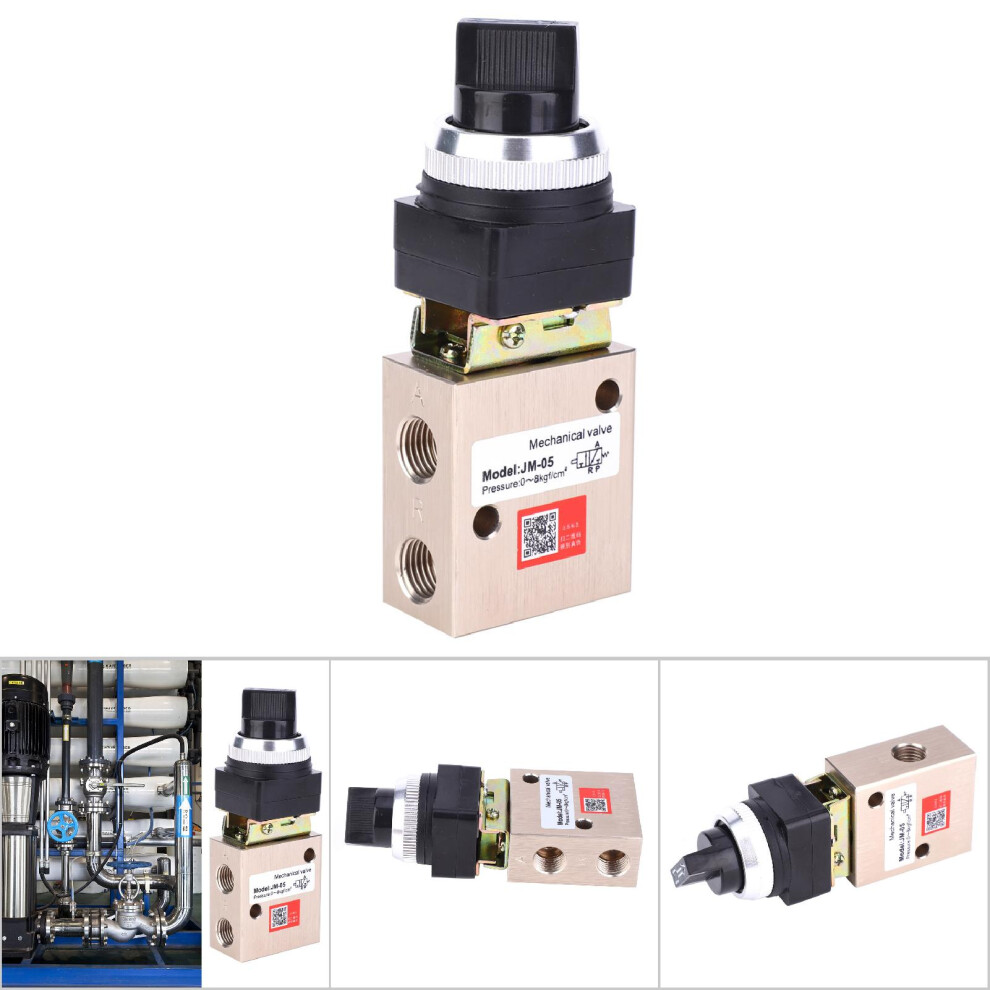 Jm-05 Pneumatic 2-Position 3-Way Valve Pt1/4In Aluminum Alloy 4941392417440