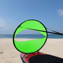 Langlebiges 108 cm grüner tragbarer klappbarer Windpaddel für Downwind-Wind für Kajak und Kanadier