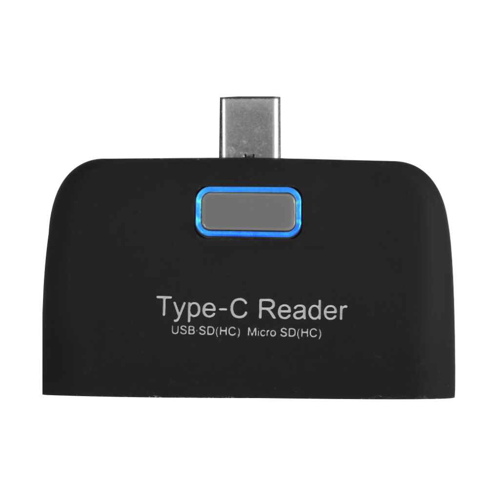 Aluminium Alloy Usb Type C Otg Hub With Tf Card Reader For Mac Phone Tablet 9451392418927