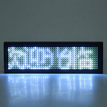 LED-Namebadge 11x44 Punktmatrix 550 Zeichen, 4 Farboptionen