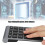 RF304 22 Keys Wireless Numeric Keyboard with USB Receiver - Iron Grey 15