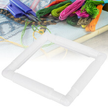 Square Embroidery Frame DIY Hoop Cross Stitch Tool 8 x 8in