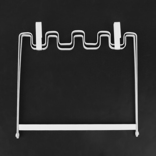 Household Iron Garbage Bag Holder Rack White - Compact 11oz, 26x25cm 2
