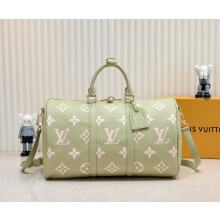 LV Keepall Bandoulière | Monogram Empreinte Leather Travel Duffel