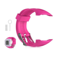 (Rose, Small size for Women) NEW Strap Replacement for Garmin Forerunner 15/10 GPS Watch Silicone Watch Band