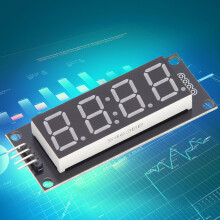 4-Digit 7-Segment LED Display Tube Module for Arduino – 0.36" Yellow