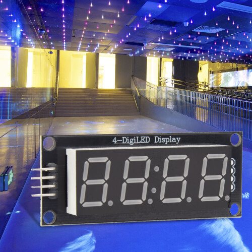 4-Digit 7-Segment LED Display Tube Module for Arduino – 0.36" Yellow 2