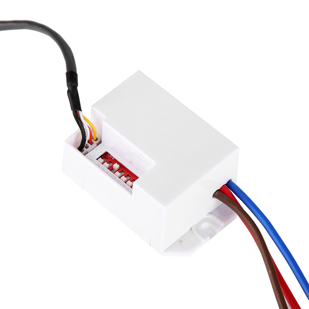 110-240V Adjustable Pir Infrared Motion Sensor Switch, White 5081392688644