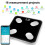 Multi-functional Body Fat Scale, 180kg, 10.24in, Black/White 4