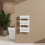 AICA (White, 800x450mm) Heated Towel Rail Flat Central Heating Radiator 1