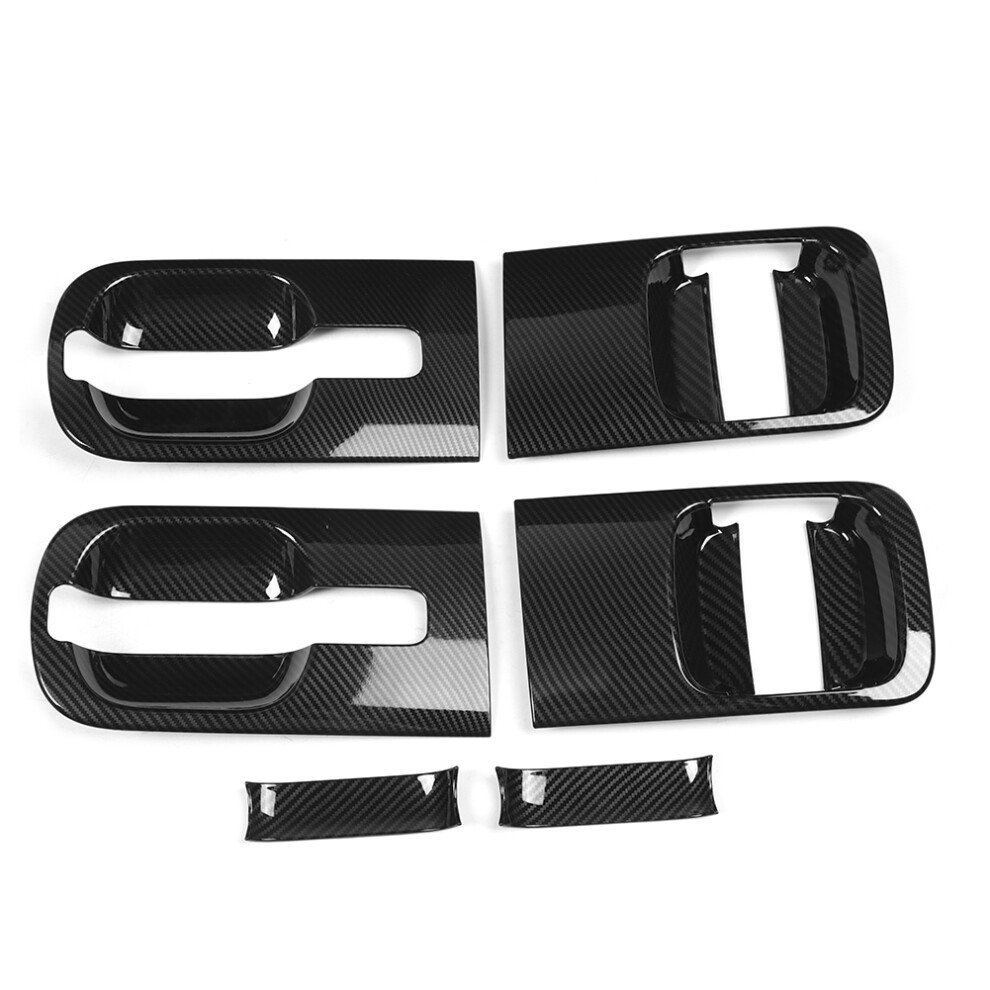 Hyundai Grand Starex H1 2019 Door Handle Trim - Carbon Fiber Look 6Pcs 8721392421281