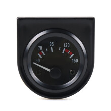 12V 52mm Aluminum Oil Temp Gauge 50-150C Black/White