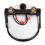 Universal 12V Voltmeter Gauge 52mm/2in, Black, White Light 6