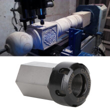 Hex ER25 Collet Chuck Block Tool Holder for CNC Lathe 42mm Steel