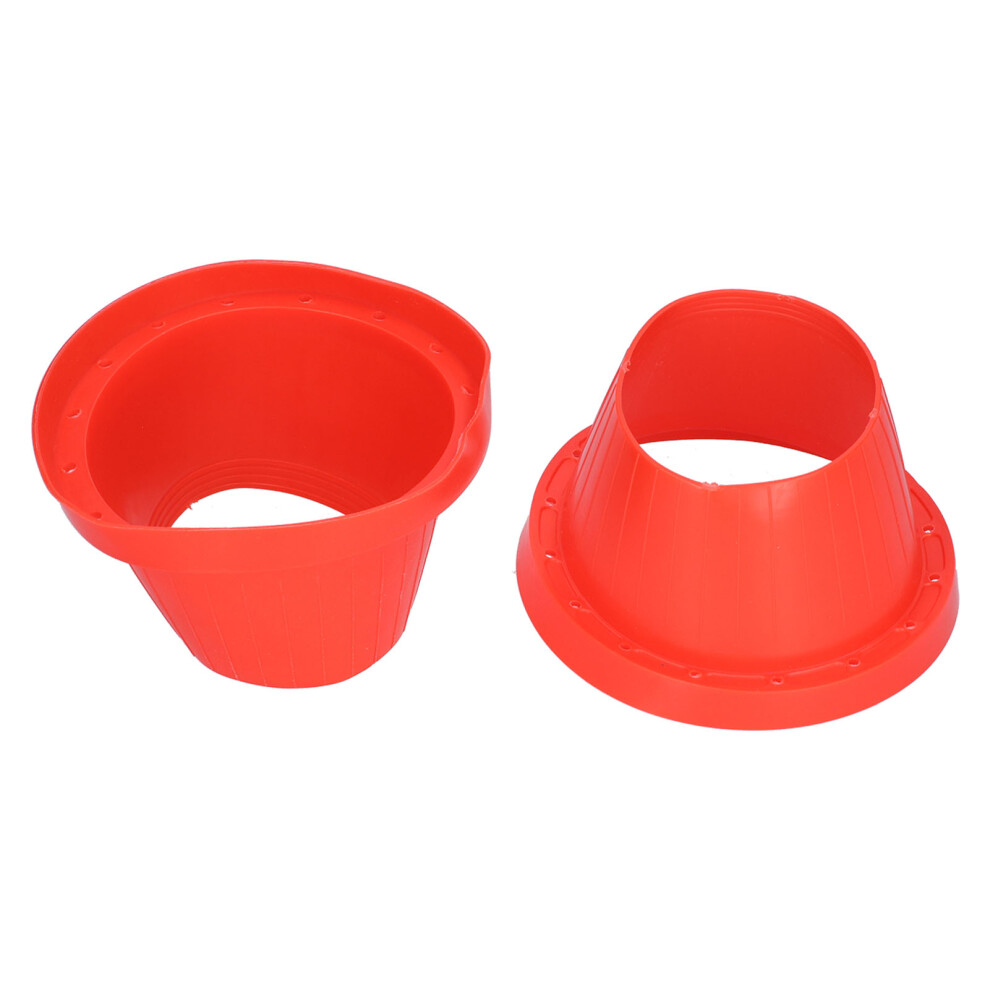 2Pcs Silica Gel Car Speaker Protective Red 7444352412518