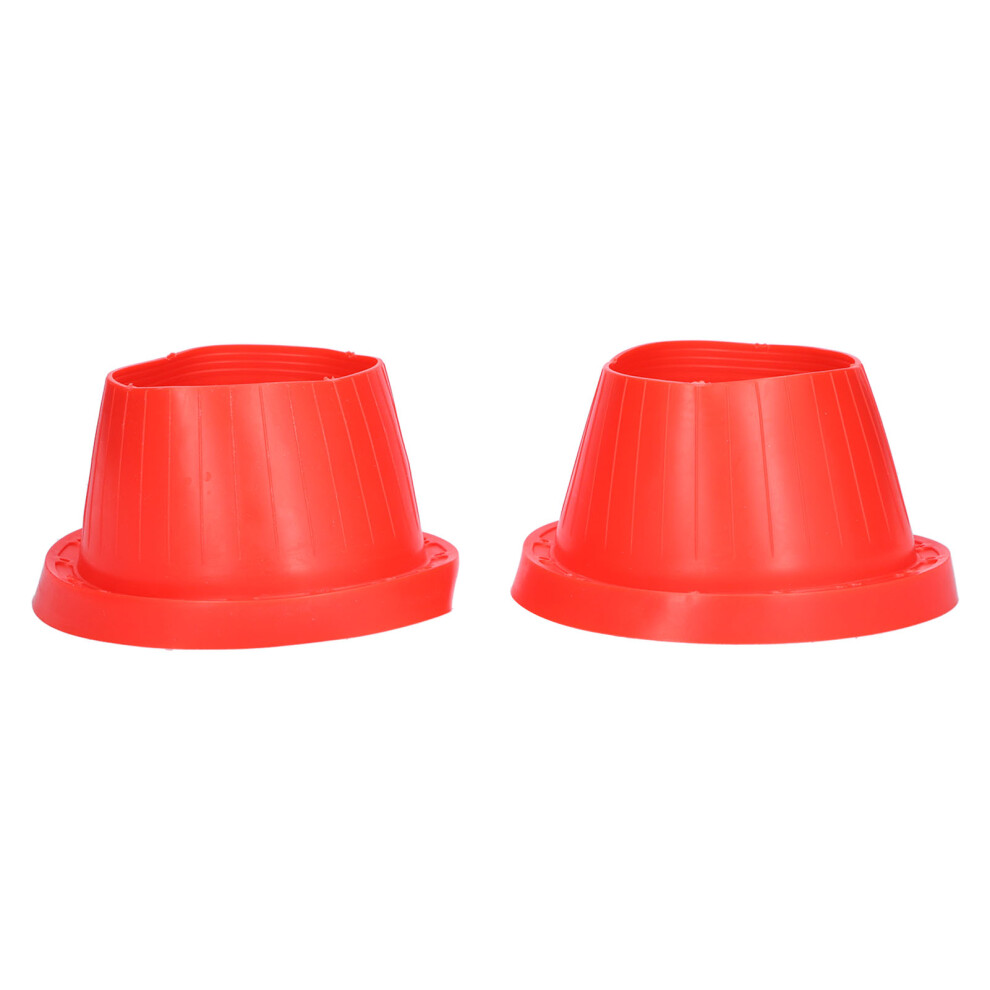 Silica Gel Car Speaker Waterproof Pad 2-Pack Red 7444352455522