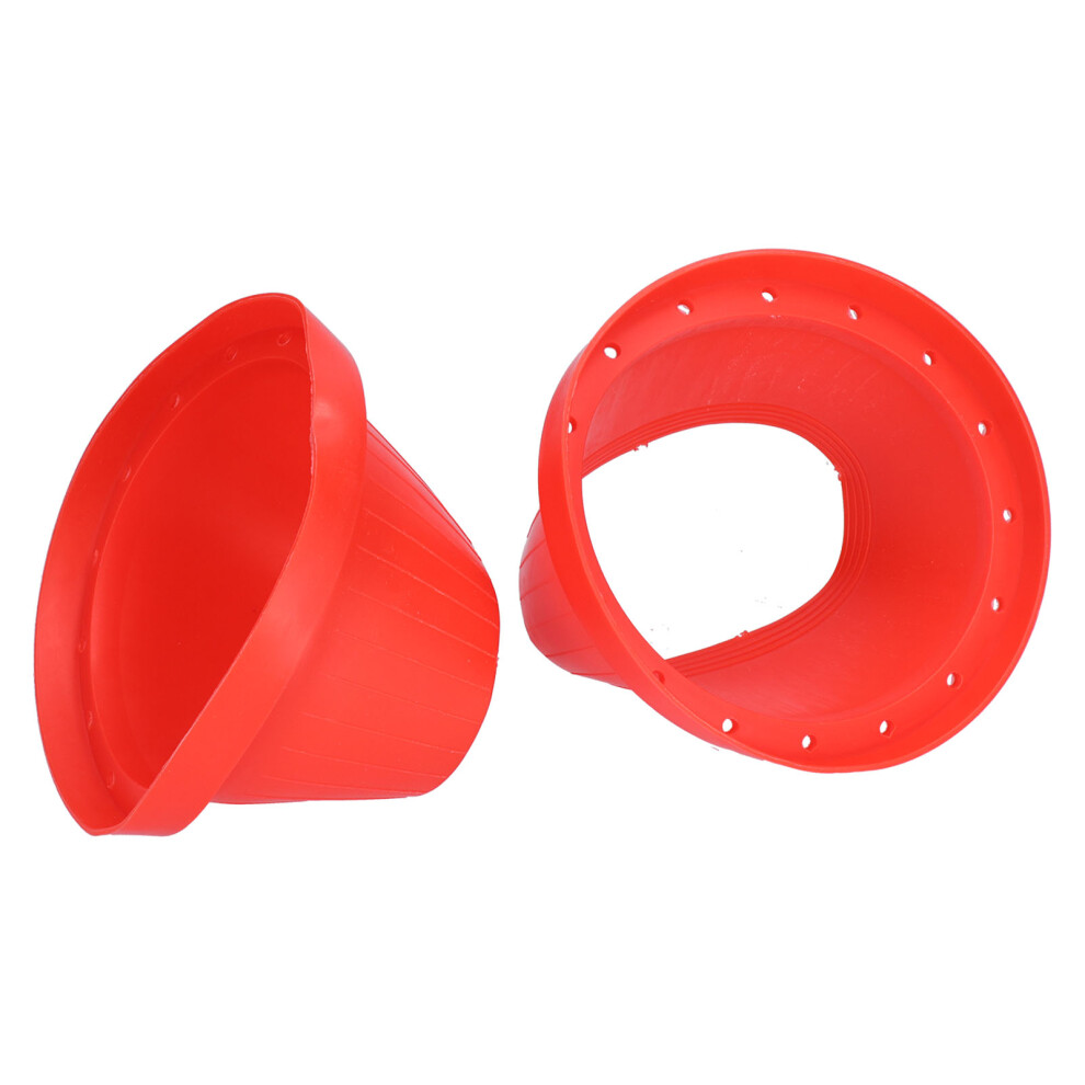 Silica Gel Car Speaker Waterproof Pad 2-Pack Red 7444352468874