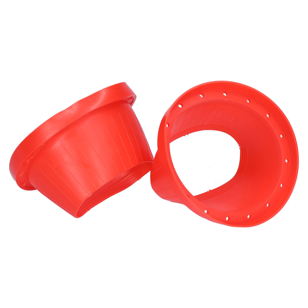 Pair Of Silica Gel Car Speaker Waterproof Pads Red 7444352389988