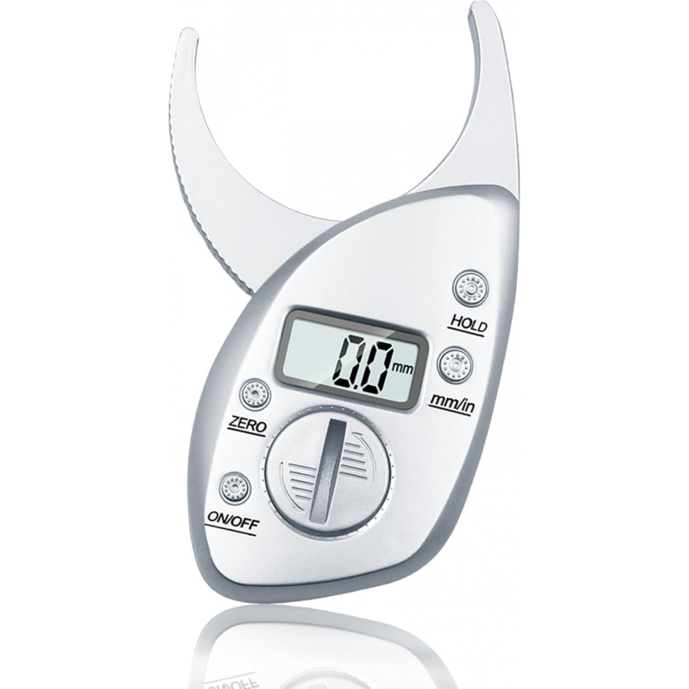Digital LCD Body Fat Caliper Skin Fold Thickness Health Fitness Weight Gender