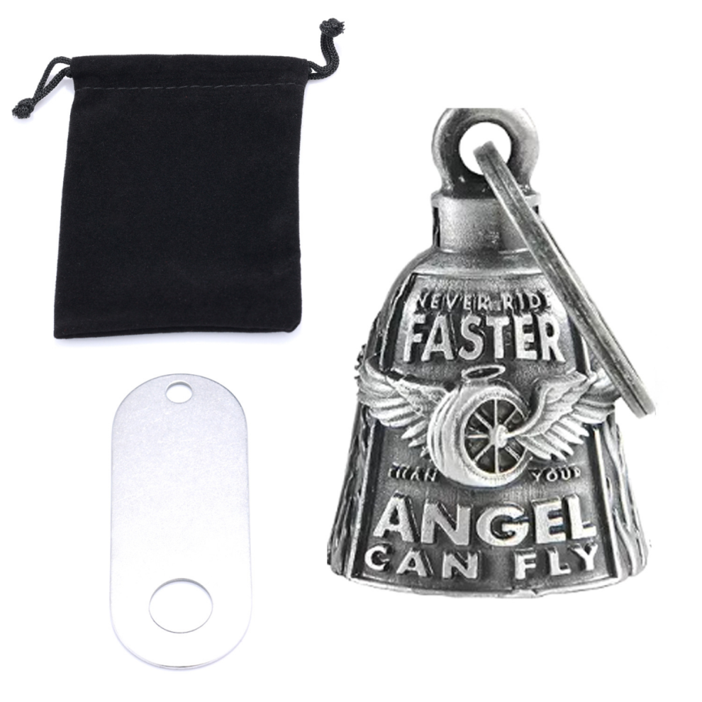 New Style Motorcycle Bells For Bikers Guardian Angel Gremlin Bells For Black 6485316792841