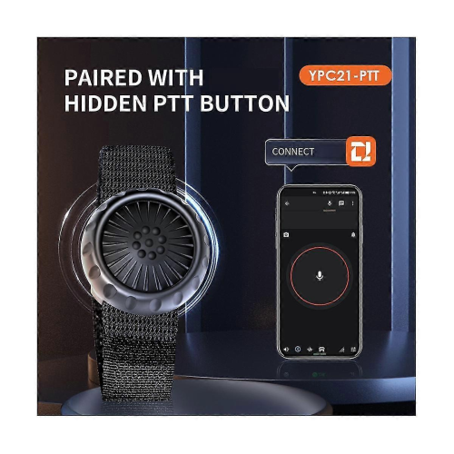 Wireless Bluetooth Ptt Walkie Talkie Control Button With Adjustable Strap For Zello Ios Android Sma 1