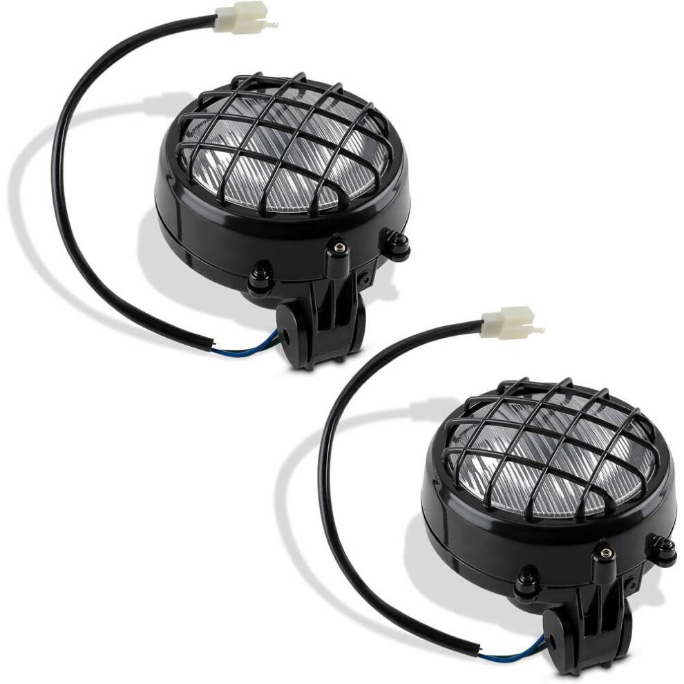 2Pcs Headlight Compatible With Banshee 1987-2006 Lens Bulb Lamp Grill Warrior Headlights Assembly Lens Bulbs Li 6485316798768
