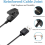 Compatible with Garmin Lily/Lily 2 Smart Watch Replacement Charger Cord Clip Data Cable,Type-C Interface 3