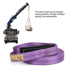 5m 30mm Polyester Lifting Sling 30 Ton Industrial Hoist Webbing Purple