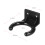 Sturdy Black Plastic Mic Wall Mount - 34mm Holder Protects Mics 4