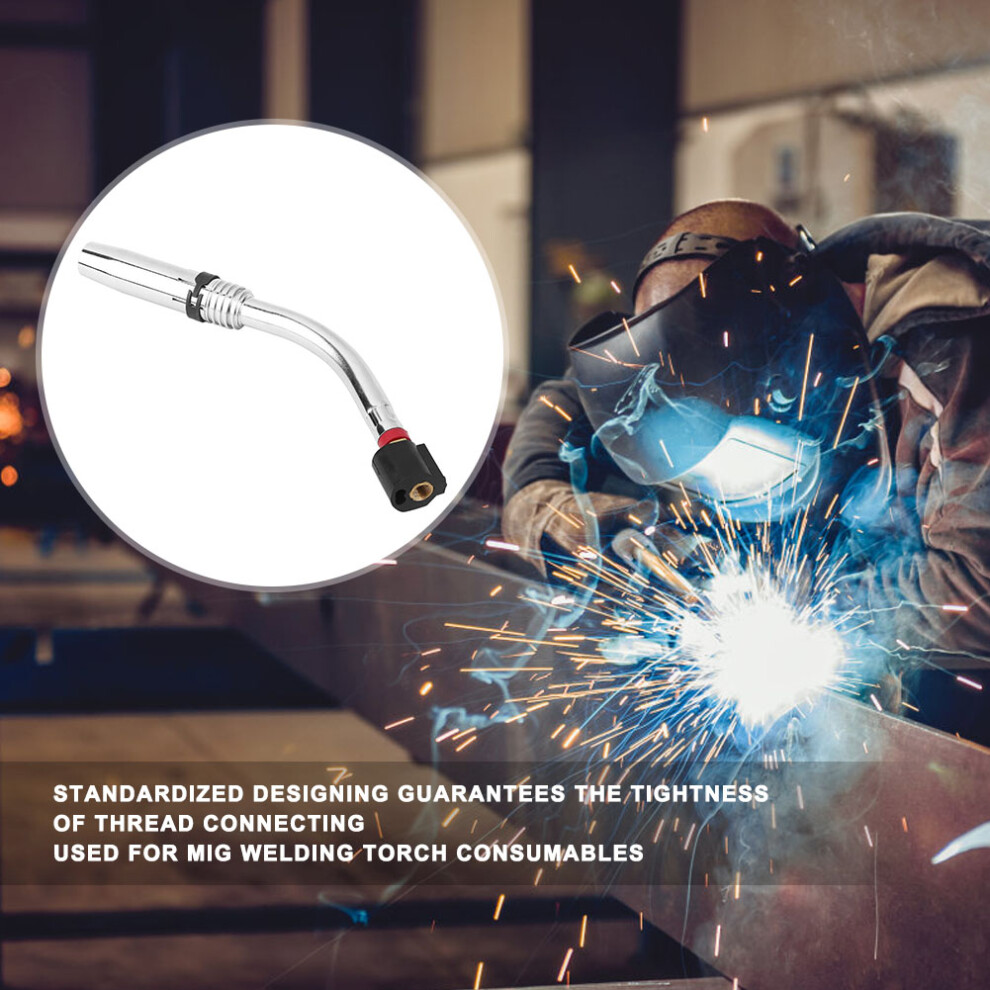 Swan Neck Brass Mig Gun Welding Torch For Binzel 36 Kd, 9Mm Interface 4921392426529