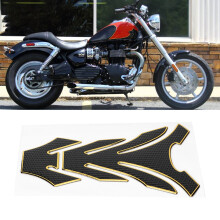 Motorcycle Fuel Tank Sticker Pad Protector Black Gold Silver for Yamaha/Kawasaki
