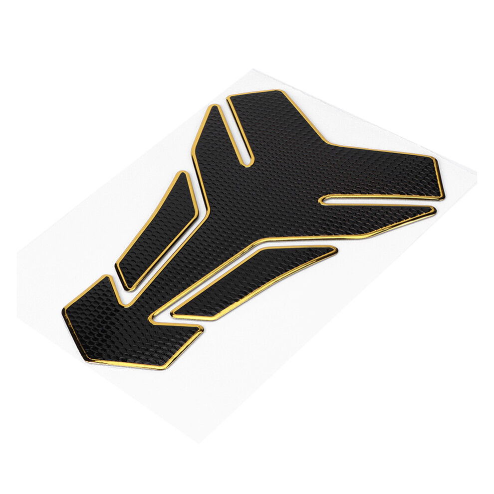Motorcycle Gas Oil Fuel Tank Sticker Pvc Blackgold Fit For Yamaha, Suzuki, Kawasaki, Honda 4341392691817
