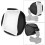 Portable 23cm White Plastic Softbox Flash Cover for Photo Lighting Setup 16