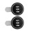 2pcs Zinc Alloy Mechanical 3-Digit Code Mailbox Lock Black 20mm 2