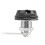 2pcs Zinc Alloy Mechanical 3-Digit Code Mailbox Lock Black 20mm 3
