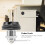2pcs Zinc Alloy Mechanical 3-Digit Code Mailbox Lock Black 20mm 4
