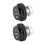 2pcs Zinc Alloy Mechanical 3-Digit Code Mailbox Lock Black 20mm 6