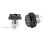 2pcs Zinc Alloy Mechanical 3-Digit Code Mailbox Lock Black 20mm 11