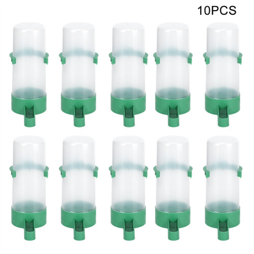 10pcs Plastic Birds Drinking Water Bottles, 140ml, 12cm 1