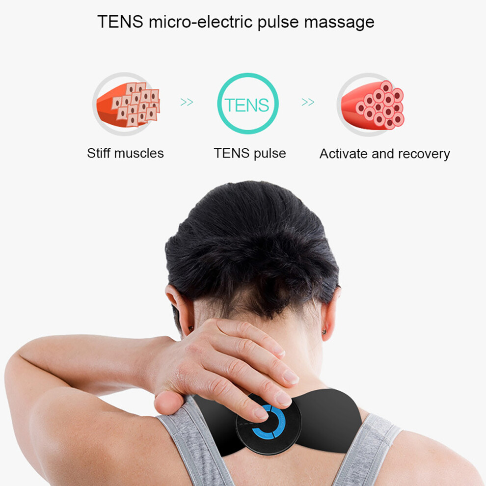 Mini Neck Massager Cervical Pad EMS Stimulator, 120mAh, 15x7cm