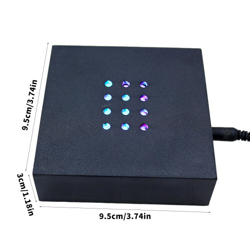 Portable Plug and Play LED Touch Crystals Lamp Base for Home 2