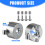 Front Wheel Steering Weights Front Axles Steering Cup for 1/30 4