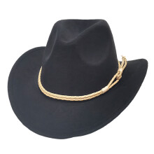Classical British Style Cowboy Hats Unisex Design Perfect-Black