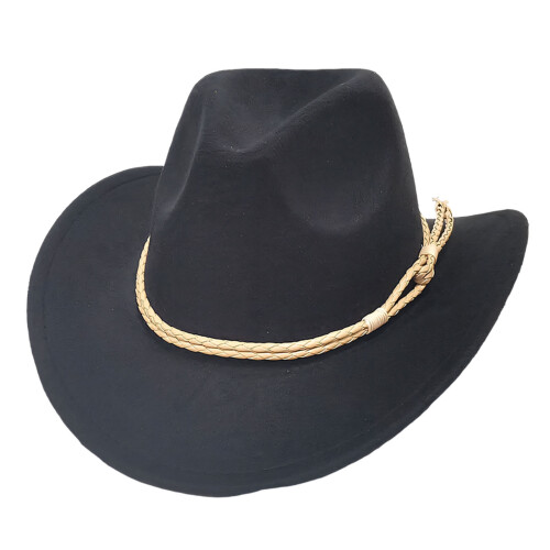 Classical British Style Cowboy Hats Unisex Design Perfect-Black