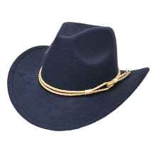 Chapeau occidental élégant pour adultes et enfants,-Bleu marine