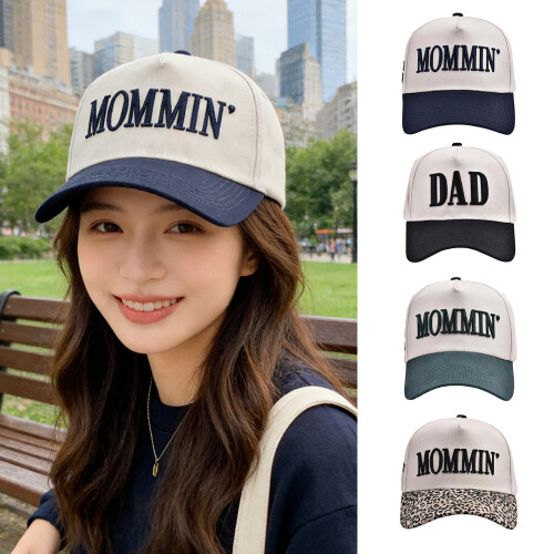 Practical Cotton Letter Print Adjustable Baseball Cap For-2 2