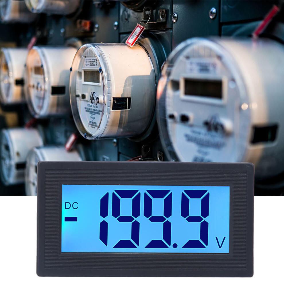 Yb5135db Dc Volt Meter 0-200V Lcd Display Compact 78X42x25mm 7681392429162